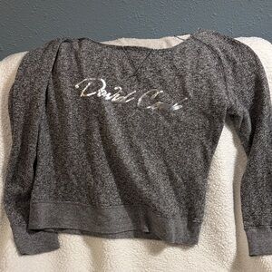 David Cook Charcoal Cowl Neck Sweater